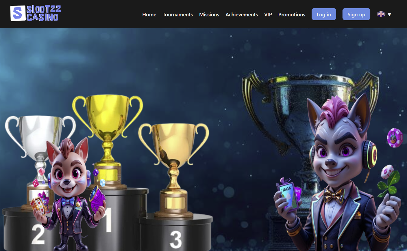 SlootZz Casino Promo Image - Achievemnts 